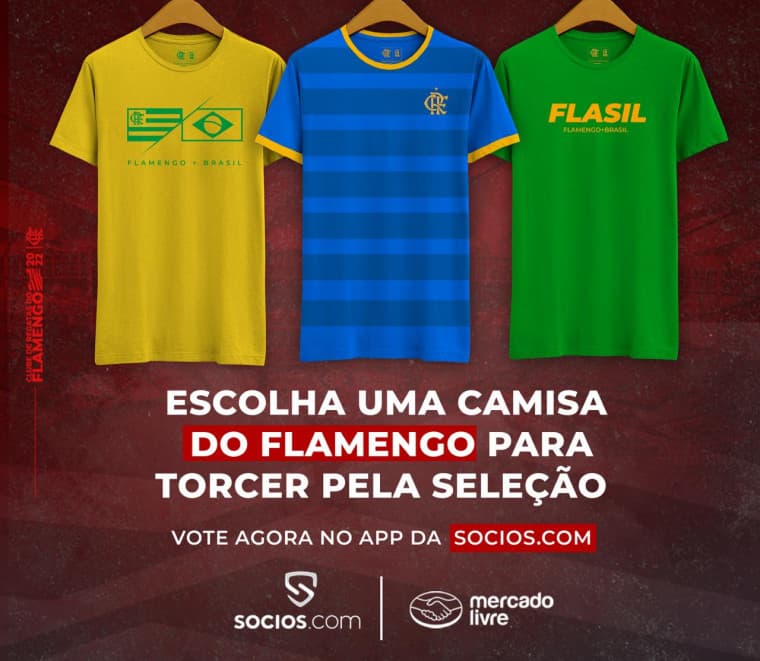 Camisas que o Flamengo lançou para Copa do Mundo do Catar.