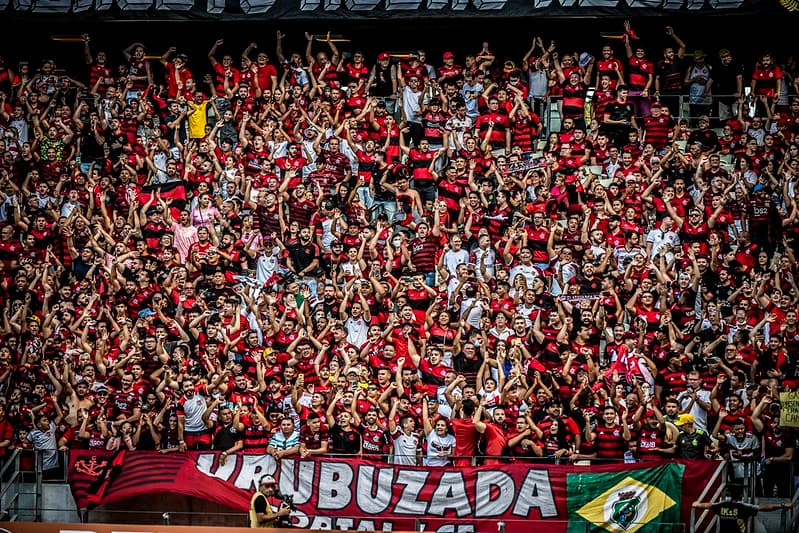 Torcida do Flamengo na Arena Castelão
