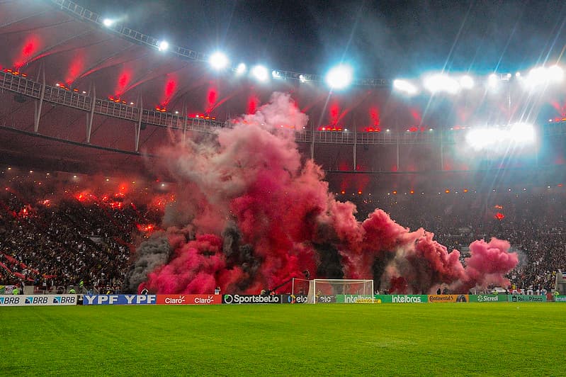 Festa da torcida do Flamengo no Maracanã