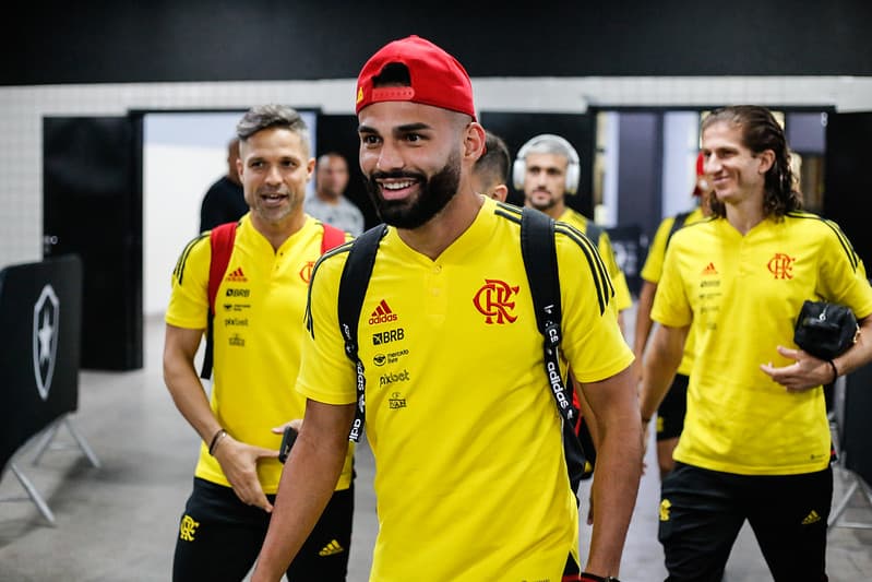 Thiago Maia, volante do Flamengo comemorou a classificação