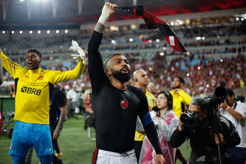 Gabigol comemora por Flamengo se tornar finalista da Copa do Brasil