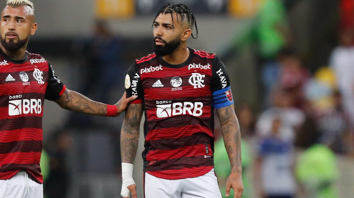 gabigol em ação pelo flamengo
