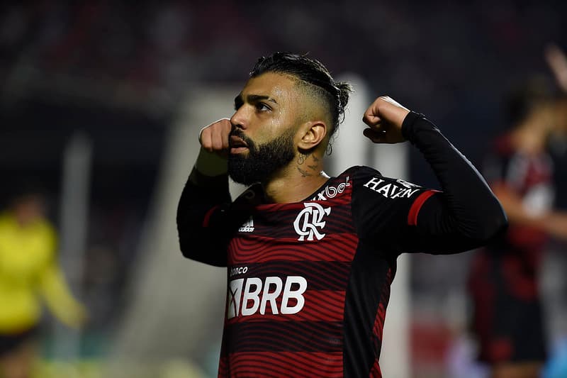 Gabigol após gol contra o São Paulo na Copa do Brasil