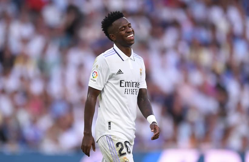 Vinícius Júnior marca gol pelo Real Madrid contra o Celtic
