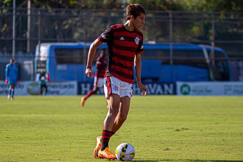Werton pelo Flamengo sub-20; jogador marcou gol na vitória do Flamengo sobre o Boavista por x a x no Carioca Sub-20