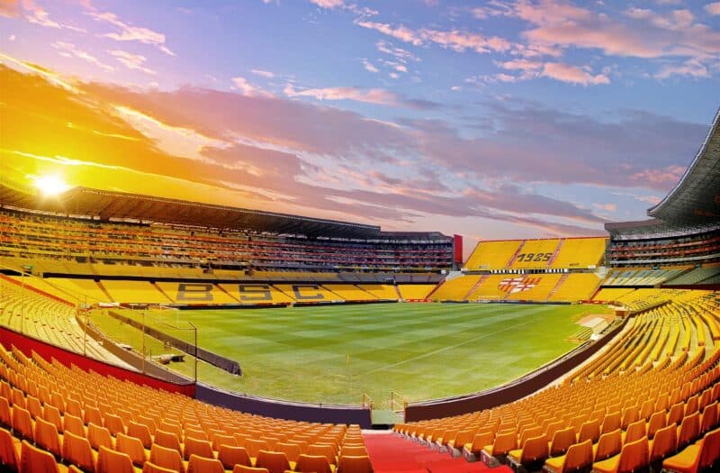 Estádio Monumental de Guayaquil, palco da final da Libertadores onde o Flamengo vai jogar