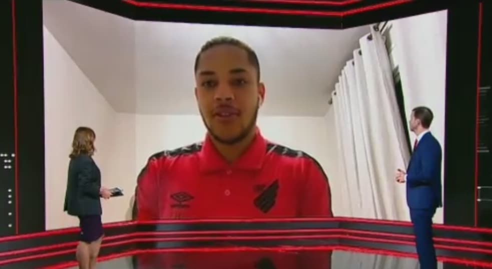 Vitor Roque fala sobre Flamengo e Athletico-PR na Libertadores