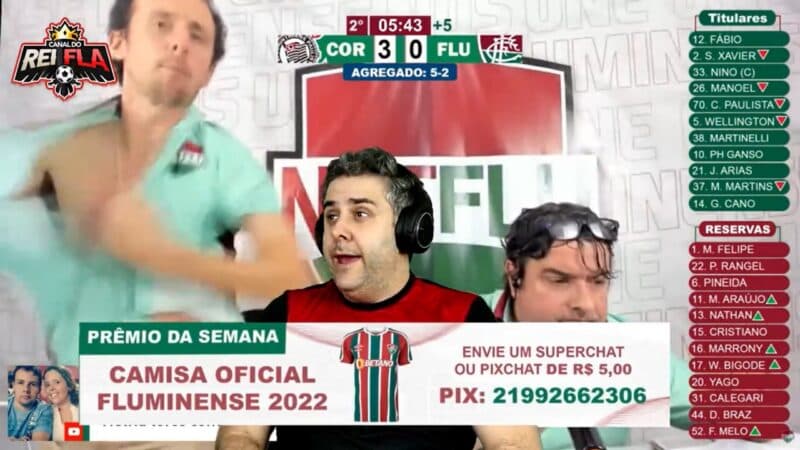 Reikrauss zoa NetFlu após classificação do Corinthians para final da Copa do Brasil contra o Flamengo