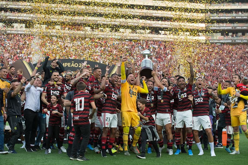 Flamengo comemora título em 2019, a primeira final única da Libertadores