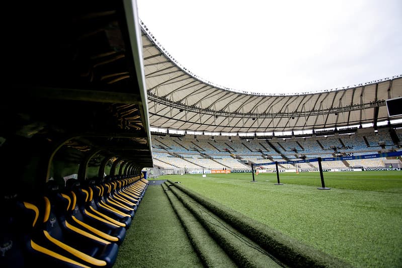 Banco de reservas Maracanã; Flamengo pediu inversão de lado tradicional para o jogo contra o Fluminense pelo Carioca