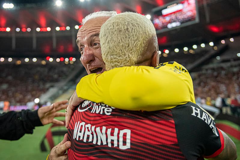 Dorival comemora título da Copa do Brasil do Flamengo