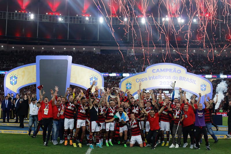 Flamengo comemora tetracampeonato da Copa do Brasil