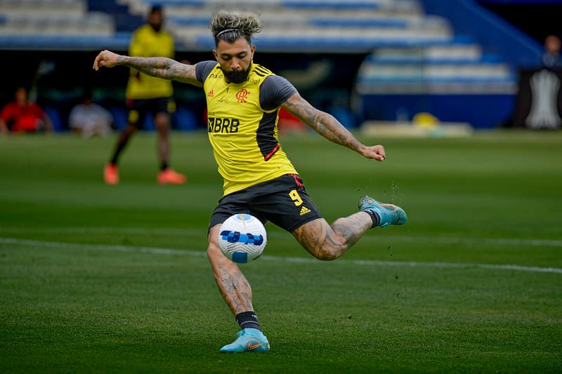 Gabigol no último treino antes da final da Libertadores pelo Flamengo