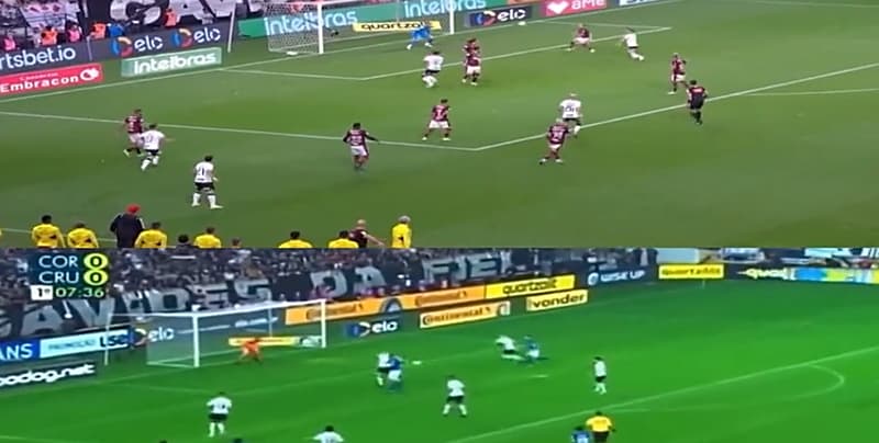 Lances idênticos em duas finais de Copa do Brasil