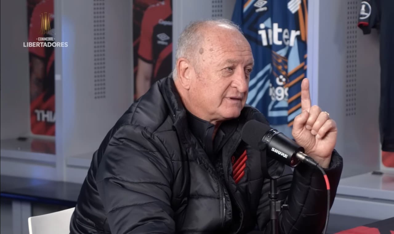 Felipão, técnico do Athletico-PR cita o Flamengo em entrevista