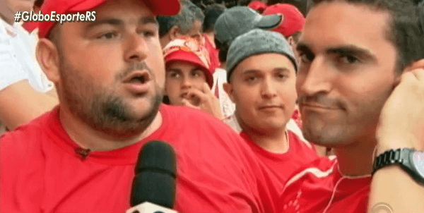 Gordinho do Inter virou meme após descobrir gol do Flamengo