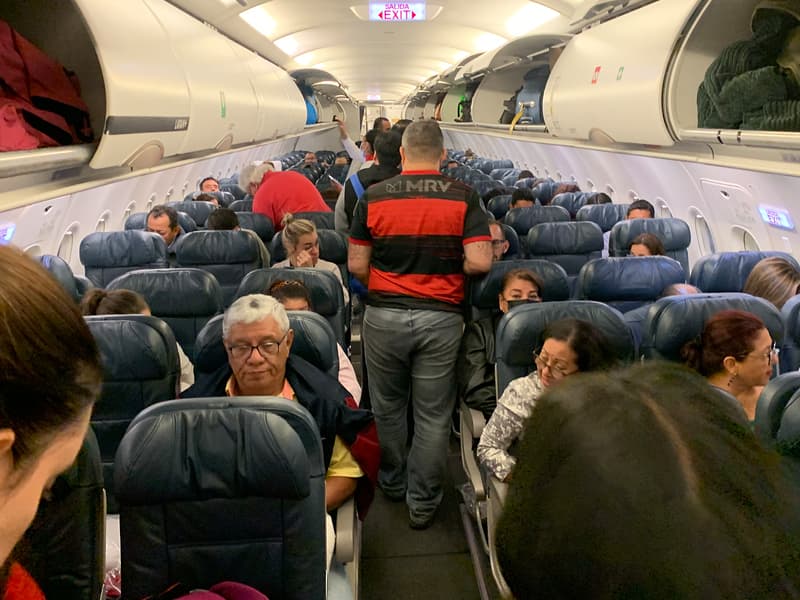 Torcedor do Flamengo a caminho de Guayaquil. Foto: Ivan Trindade / MRN