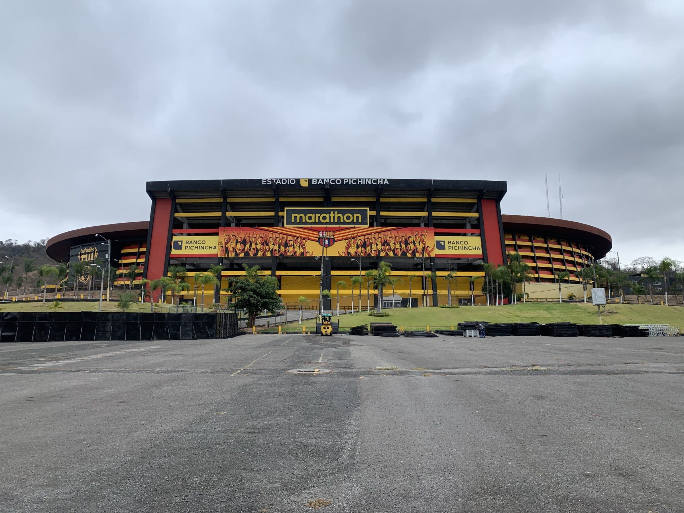Estádio Monumental em Guayaquil, palco da final da Libertadores entre Flamengo e Athletico