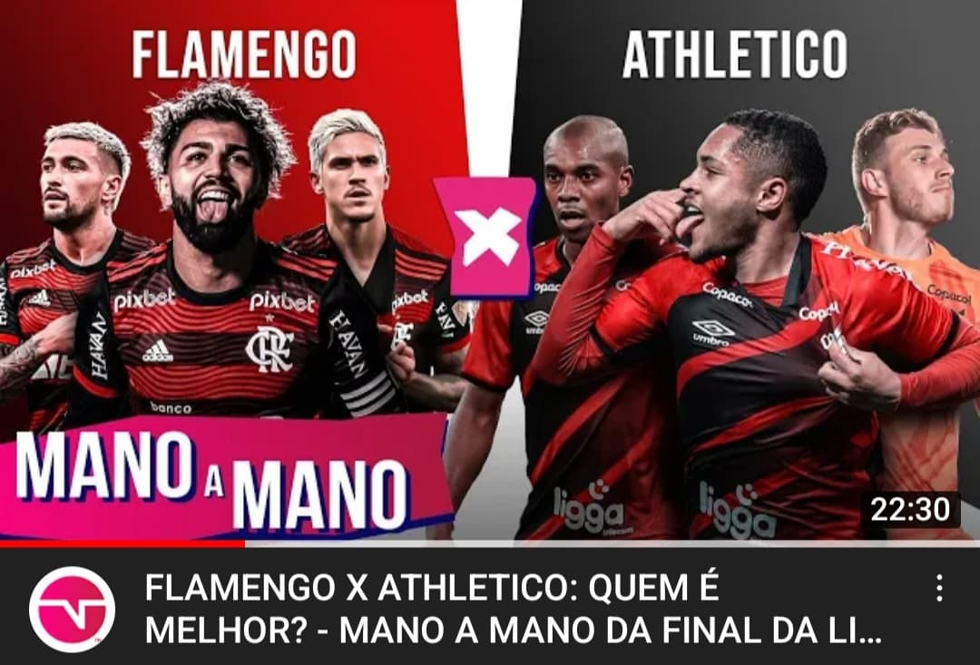tnt faz mano a mano de flamengo e athletico-pr