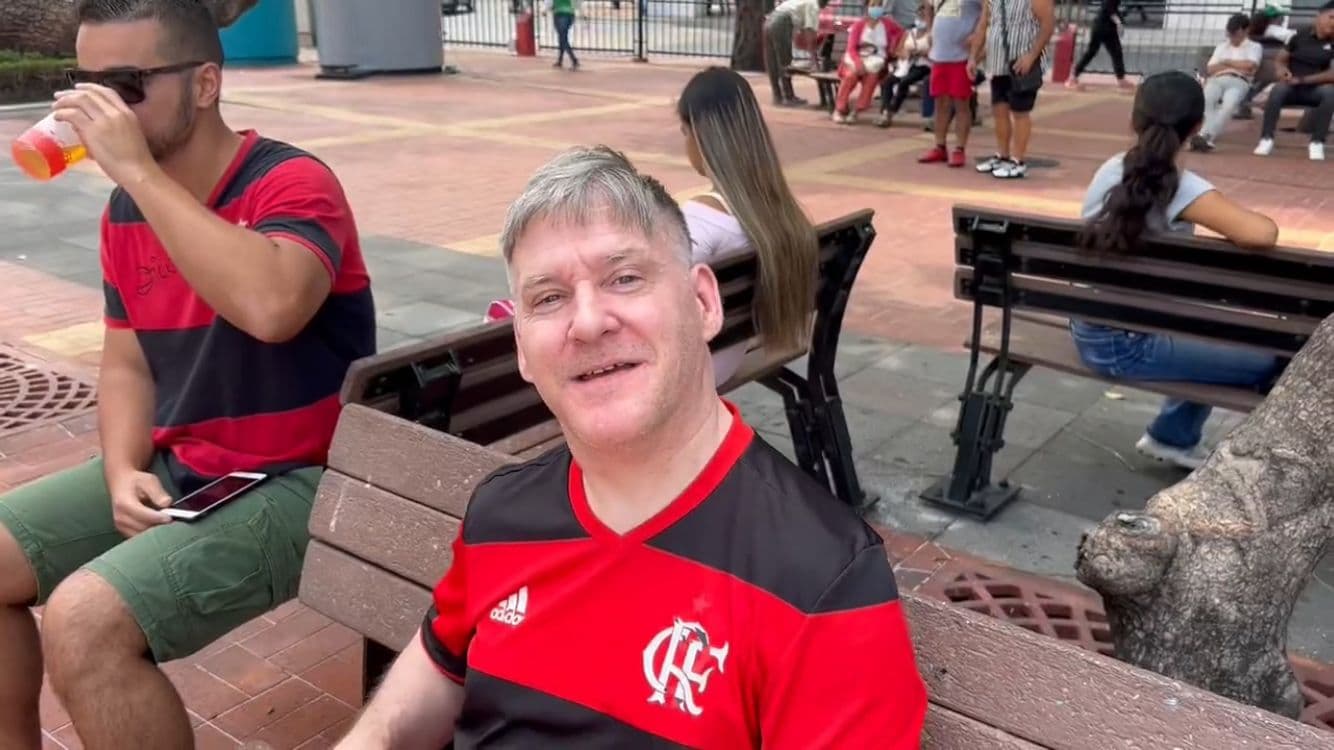 Torcedor irlandês do Flamengo em Guayaquil