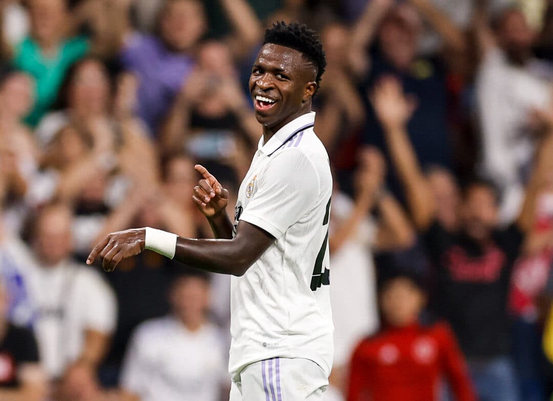 Vinicius Júnior na partida contra o Shaktar Donestk