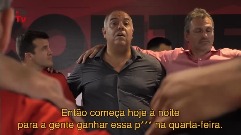 braz dispara palavrão em vestiário do flamengo