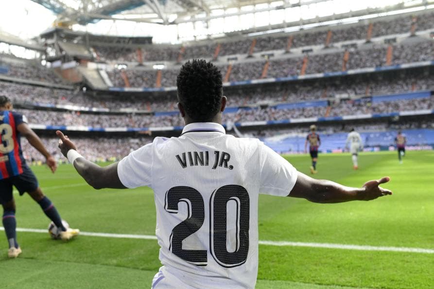 Vinícius Júnior pelo Real Madrid