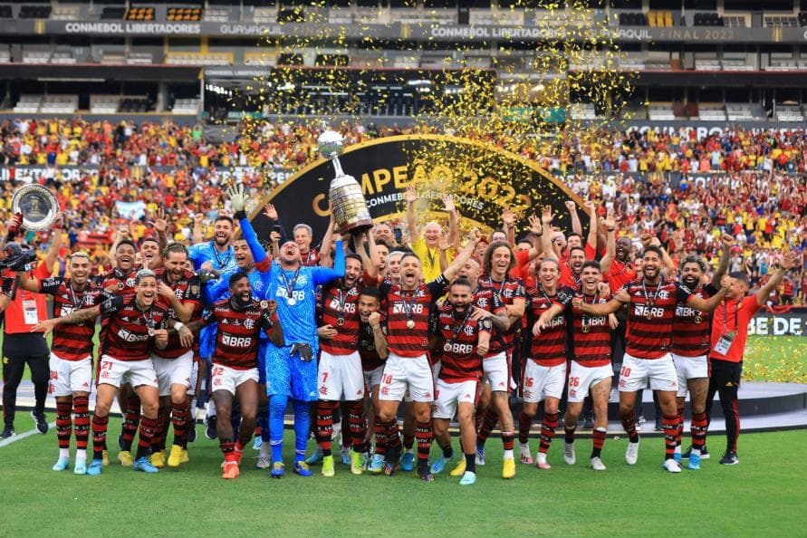 Flamengo conquista tri da Libertadores; clube ocupa a terceira colocação no ranking da CONMEBOL, atrás de Palmeiras e River Plate