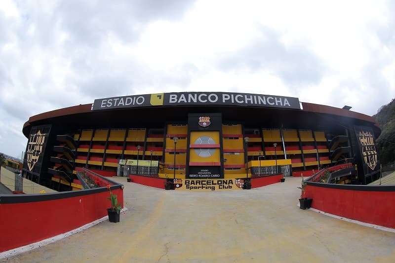 Estádio Monumental de Guayaquil, palco da final da Libertadores entre Flamengo e Athletico-PR