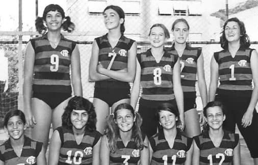 Time do Flamengo na época de Isabel Salgado