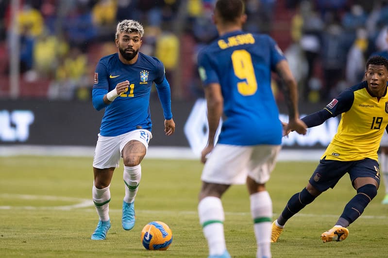 Gabigol do Flamengo pela Seleção Brasileira