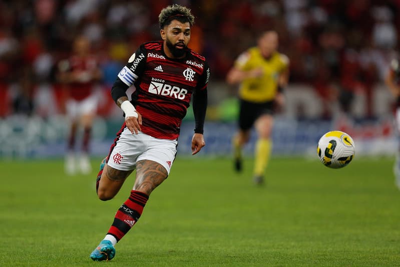 Gabigol jogando pelo Flamengo