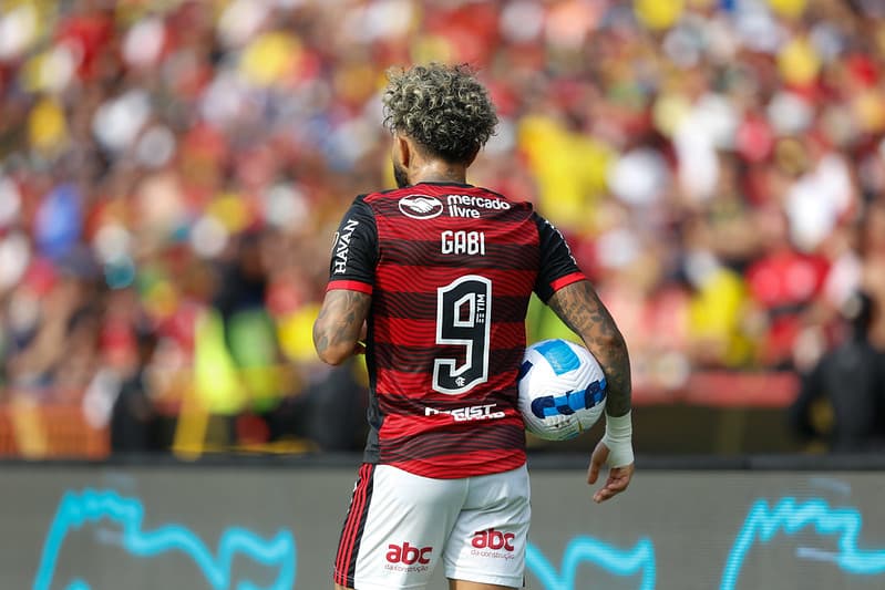 Gabigol na final da Copa Libertadores pelo Flamengo