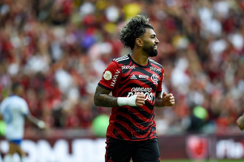 Gabigol em jogo do Flamengo