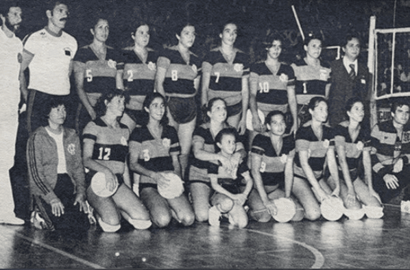 Time de Vôlei do Flamengo em 1981