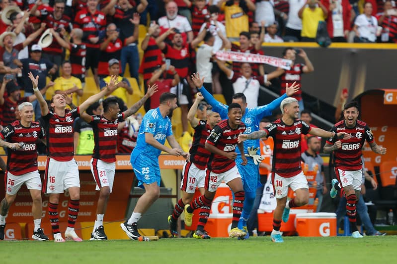 Flamengo comemora Libertadores; time pode enfrentar o Real Madrid no Mundial de Clubes