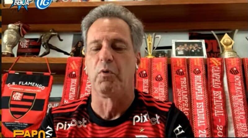 Presidente do Flamengo, Rodolfo Landim dá entrevista ao Benja
