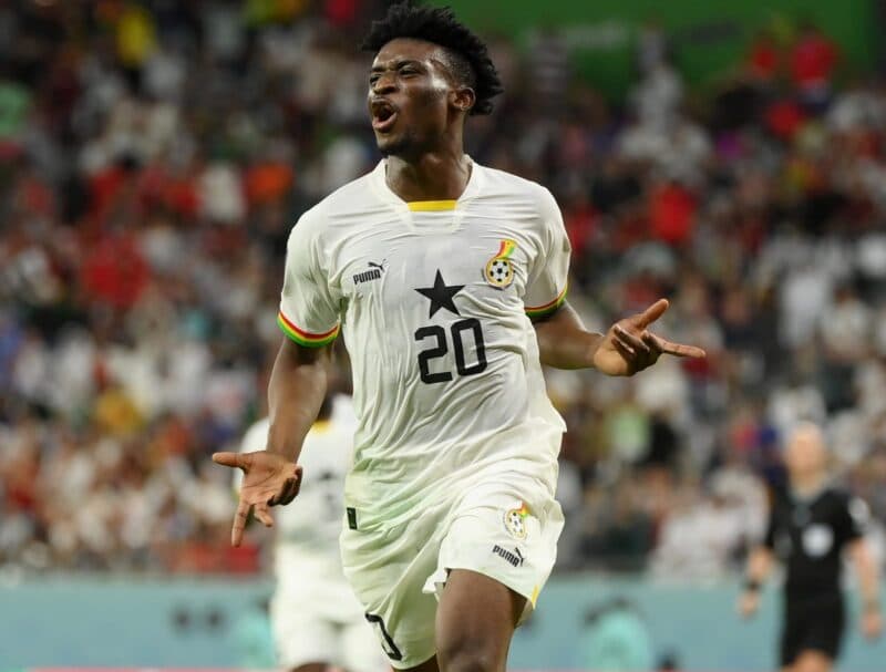 Kudus comemora gol da vitória de Gana sobre a Coreia