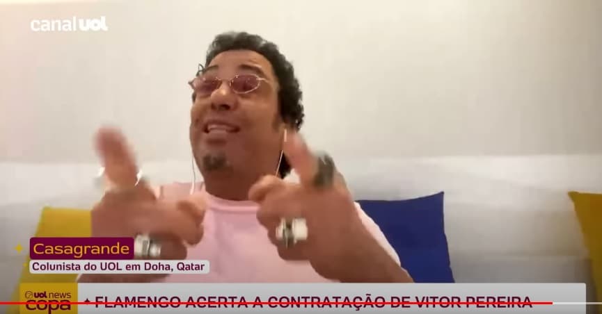 casagrande fala sobre vitor pereira no flamengo