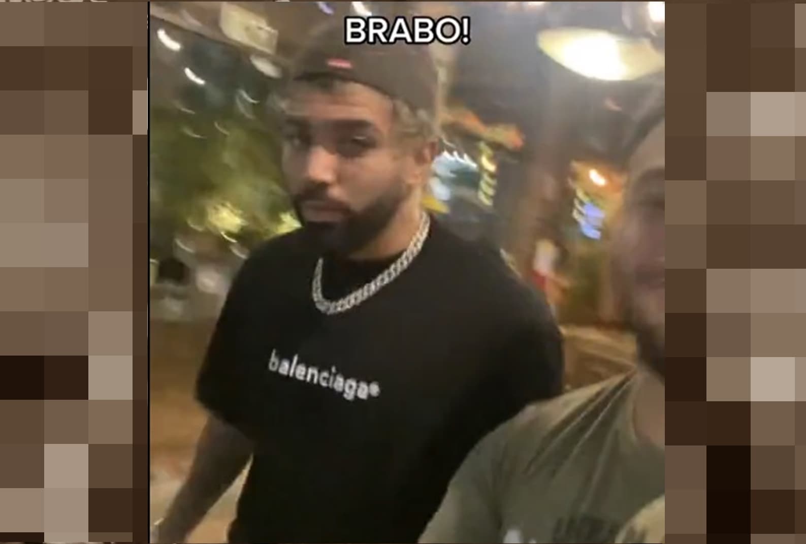 gabigol discute com torcedor