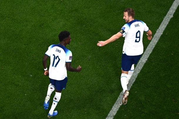 Harry Kane na estreia da Inglaterra na Copa do Mundo.