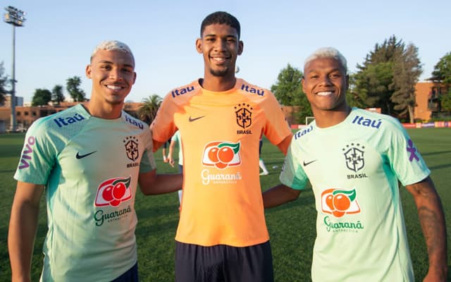 Victor Hugo, Matheus França e Kaua Santos na Seleção Brasileira SUB-20; Flamengo tem apenas 1 convocado pela Seleção para o Mundial Sub-20