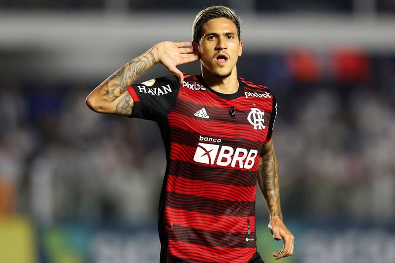Pedro comemora gol pelo Flamengo