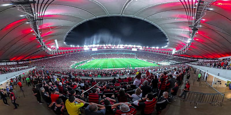 Maracanã lotado com a torcida do Flamengo para mais um grande jogo do Flamengo, contra o Corinthians, pela final da Copa do Brasil