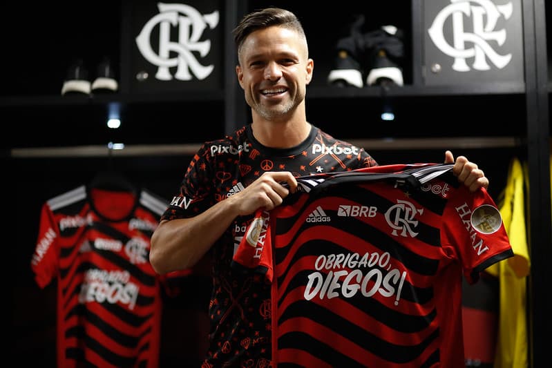 Diego Ribas em seu último jogo com a camisa do Flamengo