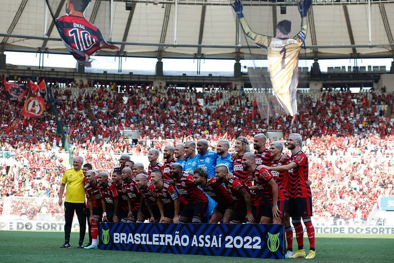 Flamengo jogando o Brasileirão 2022