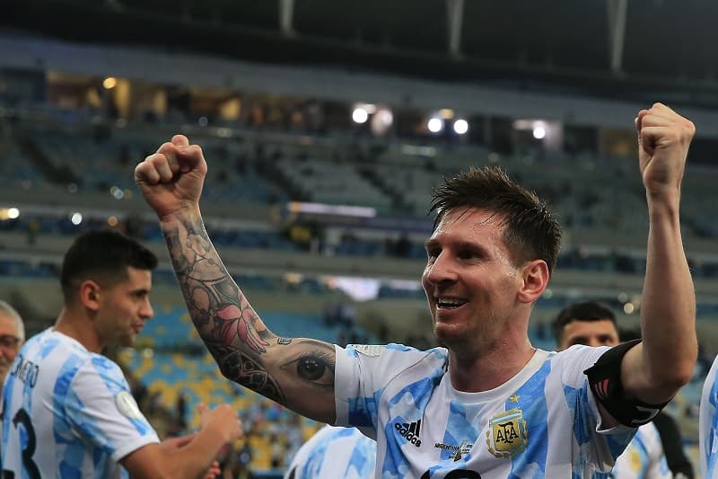 Lionel Messi após título da Argentina no Maracanã
