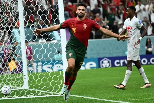 Gonçalo Ramos foi o destaque de Portugal contra a Suíça.