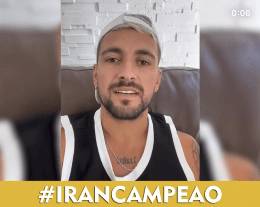 Arrascaeta convoca torcida e pede votos para finalista de A Fazenda 14