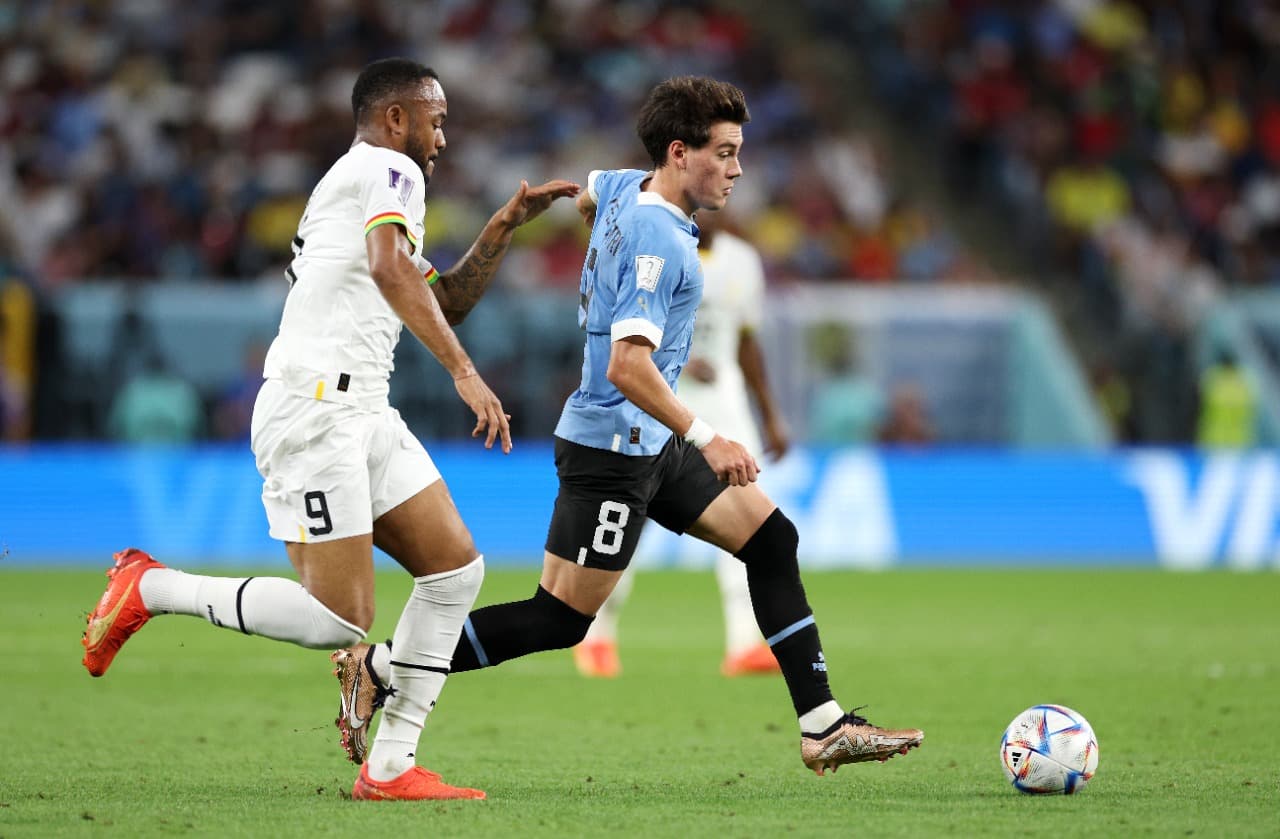 Pellistri era reserva no Uruguai, mas sempre que entrou foi muito bem, assim como Arrascaeta